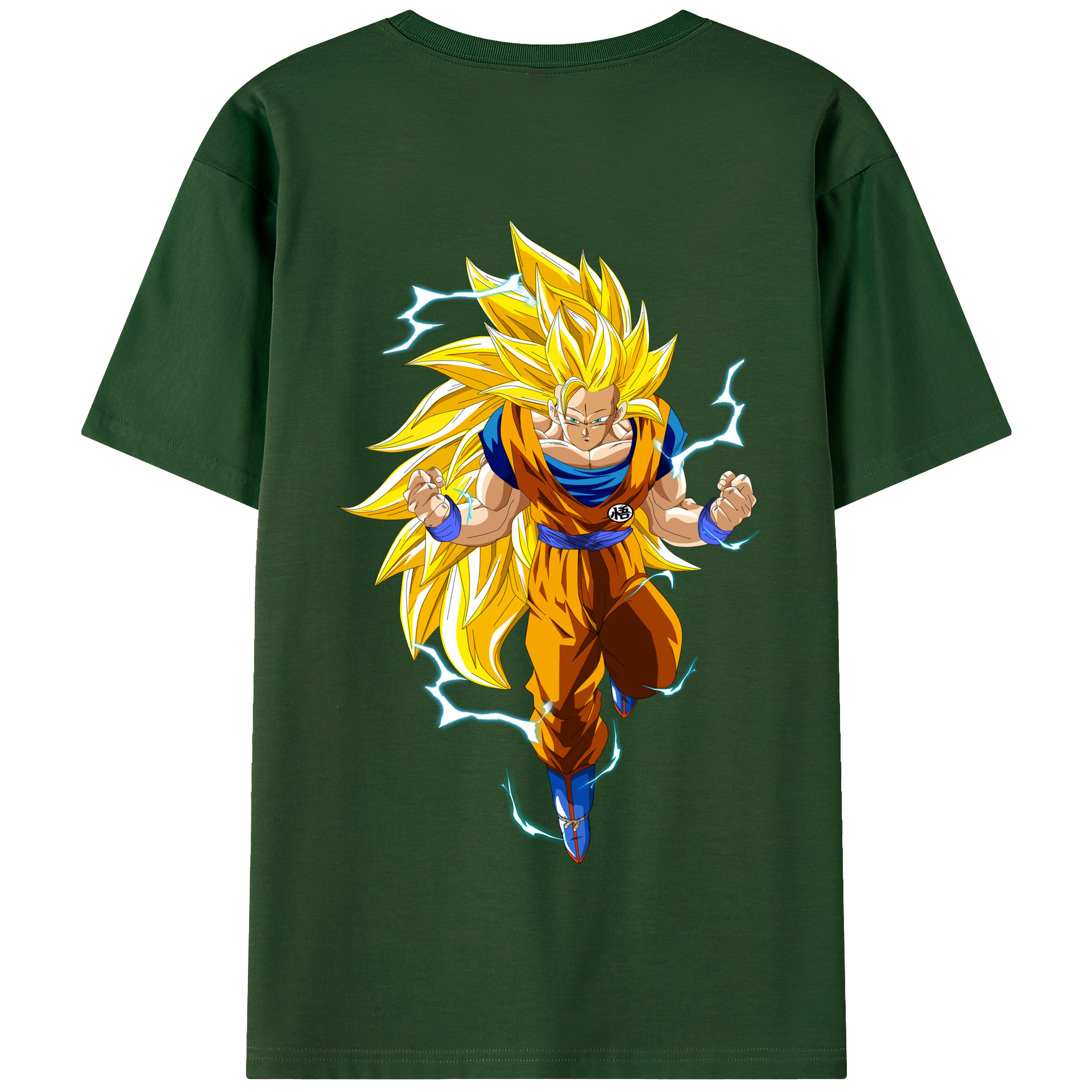 （画像用） ドラゴンボール 孫悟空（そん ごくう）Son Goku カカロット DRAGON BALL Kakarotto 綿100％半袖Tシャツ（背面プリント）